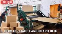 Amazing Cardboard Boxes Making with Fully Automated Machines | Carton box  Manufacturing process