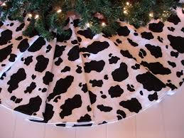 Black And White Christmas Tree Skirt Cow Print Tree Skirt Cow Christmas Decoration Black And Etsy Christmas Tree Skirt Xmas Tree Skirts Christmas Decorations