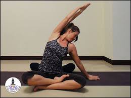 Seated Side Bend Parsva Sukhasana Partner Yoga Partner Yoga Poses Yoga Poses