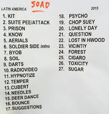 Setlist System Of A Down No Palco Mundo Rock In Rio Multishow