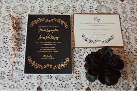 Black And Gold Wedding Refined Black And Gold Wedding Inspiration Weddingomania Black Gold Wedding Gold Wedding Invitations Gold Wedding Inspiration