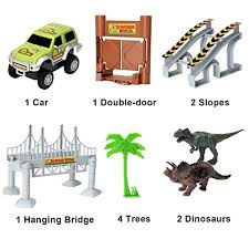 Dinosaur track toys, 144 pcs flexible track playset create a dinosaur road race for 3+ year old boys girls best gift for birthday, party, new year, christmas. Homofy Dinosaur Toys 142pcs Slot Car Race Flexible Tracks 2 Dinosaurs Create A Road Toys For 3 4 5 6 Year Old Boys Girls Toddlers Birthday Gifts Pricepulse
