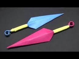 Origami, seni melipat kertas khas jepang tidak hanya mengesankan, tetapi juga menantang. Cara Membuat Pisau Kunai Keren Mirip Kunai Naruto Youtube Kunai Origami Art Anime Crafts