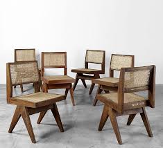 Chaise de jardin en teck massif. Sold Price Pierre Jeanneret 1896 1967 Suite De Six Chaises Dites Chair V Type Cane Seat Cane Back 1958 Teck Massif Et Cannage May 2 0113 8 00 Pm Cest