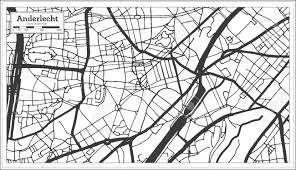 Premiership, la liga, world cup. Anderlecht Belgium City Map In Black And White Color Outline Royalty Free Cliparts Vectors And Stock Illustration Image 133090034