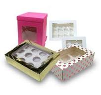 Custom White Ivory Paper/Carton/Corrugated Board Cake Box Set with Window  Display for Food Packaging White Cardboard Cupcake Box