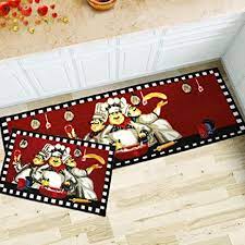 Natco kitchen mats are built to last! Maxyoyo 2 Pieces Fat Chefs Kitchen Floor Mats Runner Rug Set Kitchen Area Rug Entrance Mat 3 Chefs Amazon Co Uk Kitchen Home