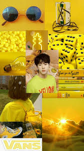 Tons of awesome aesthetic pastel desktop wallpapers to download for free. Yellow Aesthetic Wallpaper Kim Seokjin Gambar Kuning Lucu