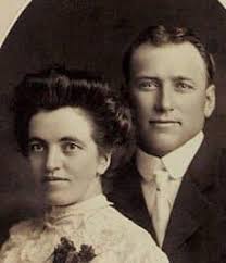 great-great Grandma Dorathea Wichmann Brohmer and great-great Grandpa Otto  Brohmer, during their later years. Dora and Otto immigrated to the US from  Germany in 1872. They were married in 1876. This picture