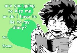 Boku no hero academia my hero academia memes hero academia characters my hero academia manga valentines anime funny valentine valentine day special valentine day cards anime pick up lines. Tumblr