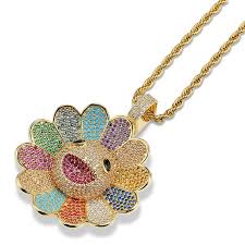 Wholesale Hip Hop Sunflower Pendant Necklace For Men 2018 Takashi Murakami Charm Hiphop Multicolor Cz Jewelry Ice Out Women Necklaces Gold Plated Diamond Pendant Love Necklace From Yj1188 53 62 Dhgate Com