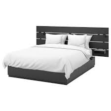 nordli bedframe met opberger en hoofdeinde antraciet 160x200 cm ikea bed frame with storage headboards for beds ikea nordli