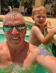 Swimming with friends in Sebastian, Fl