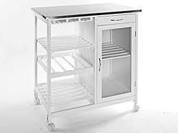 Flytta stainless steel, kitchen trolley. Kitchen Island Trolley With Table Top In Stainless Steel Amazon De Home Kitchen