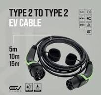 Type 2 to Type 2 Charging Cable / 5M / 16amp (3.6kW) - Type 2 to Type 2  Charging Cable