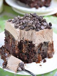 Chocolate Poke Cake Recipe Chocolate Dessert Recipes Chocolate Desserts Poke Cake Recipes