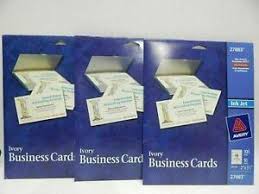 Business cards are printable on both sides. Avery Ivory Matte Business Cards 2 X 3 5 Inches 100 27883 Card Stock Paper 72782278830 Ebay