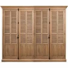 Kleiderschranke Massivholz Kleiderschrank Massivholz Lamellenturen Schlafzimmer Schrank
