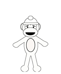 736 x 992 file type: Printable Sock Monkey Coloring Pages Coloringme Com