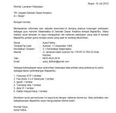 12 Contoh Surat Lamaran Honorer Di Dinas Pendidikan Kumpulan Contoh Gambar