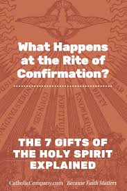 Wisdom, understanding, knowledge, counsel, fortitude, piety and fear of the lord. What Happens At The Rite Of Confirmation The 7 Gifts Of The Holy Spirit Explained The Catholic Company