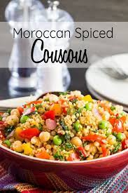 Moroccan Spiced Vegetable Couscous Recipe Vegetable Couscous Vegan Recipes Healthy Moroccan Dishes