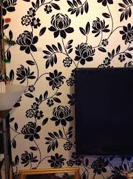 Statement Kristen Black Cream Floral Wallpaper Departments Diy At B Q Floral Wallpaper Diy Wallpaper Wallpaper
