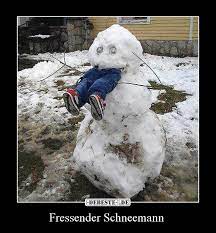 Vorm hause steht ein schneemann, der auf die straße schaut. Fressender Schneemann Lustige Bilder Spruche Witze Echt Lustig