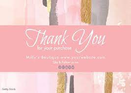 6 thank you for your purchase email templates. Thank You For Your Purchase Postcard Vorlage Postermywall