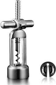 Simply flip the top bracket one way and the cellar type corkscrew goes into the cork as you turn the handle. Amazon Com Drincarier Wine Opener Self Pulling Corkscrew 18 8 Stainless Steel Heavy Duty Bottle Opener Kitchen Dining