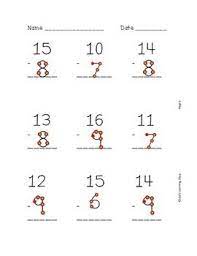Addition, subtraction, and grammar, all so much more fun with a playful worksheet to help them along in the enjoyment department. Touch Math Subtraction Practice Worksheet Set Math Subtraction Touch Math Subtraction Practice Worksheets