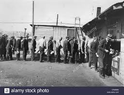 soup kitchen in new york, 1933 stock