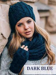 Hat Scarf Gloves Set Hat Scarf Combo Hat Scarf Mittens Hat Etsy In 2020 Winter Knits Wool Winter Knit Set