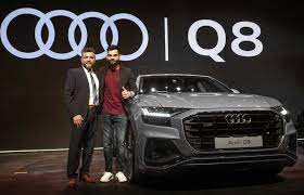 #audi r8 #white audi #olympic rings #luxury car #life goals #dream come true #seven heaven #motivation #winter #dream car. Virat Kohli Spotted Driving His Recently Bought Carrera White Audi Q8 Video