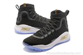 Black And Gold Under Armour Shoes Mens Under Armour Curry 4 Mid Basketball Shoes Core Black White Gold White Basketball Shoes Girls Basketball Shoes Curry Shoes