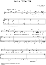 Crazy In Love 50 Shades Of Grey Partition Piano Walk On Water Sheet Music By 30 Seconds To Mars From Onlinesheetmusic Com Music Motivation Sheet Music Walk On Water