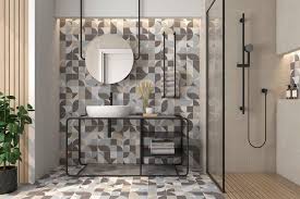 Glass subway tile + marble details =. Beautiful Bathroom Tiles And How To Use Them Loveproperty Com