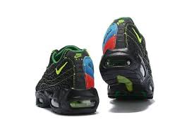 Black And Green Sneakers Nike Air Max 95 Black Green Blue Red Women S Men S Running Shoes Nike Air Max 95 Running Shoes For Men Nike Air Max
