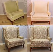 Shop stylish and attractive chair and a half seating at luxedecor.com. Liberty Bell Furniture Repair Upholstery Oversized Wingback Chair Gets New Springs And Upholstery