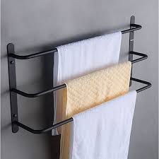 Bad Zubehor Set Handtuchhalter Badezimmer Regal Neues Design Mehrlagig Cool Moderne Antike Ed Handtuchhalter Badezimmer Badezimmer Badezimmer Schwarz