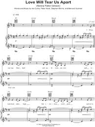 Love Will Tear Us Apart Sheet Music 3 Arrangements Available Instantly Musicnotes