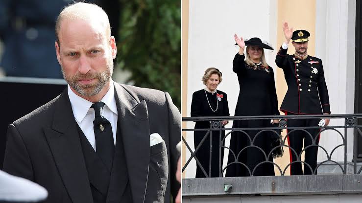 King Harald funeral RECAP: Prince William's personal condolences with Norwegian  royals following King Haakon VIII's first balcony appearance