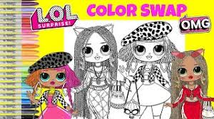 You can print the coloring page lol from our website or buy sets for creativity lol surprise. Lol Surprise O M G Dolls Coloring Book Color Swap Neonlicious And Swag Lol Surprise Makeover Youtube