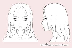 All heads start out the same, as a simple sphere. 8 Step Anime Woman S Face Drawing Tutorial Animeoutline