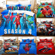3D Marvel Superhero Spiderman Batman Duvet/Doona/Quilt Cover Set or Sheet  Set | eBay