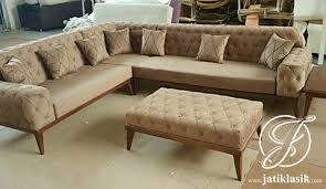 Sama halnya dengan kayu jati mas, kayu berikut contoh gambar model kursi tamu kayu jati minimalis terbaru 2020 sebagai inspirasi anda dalam memilih desain kursi tamu yang tepat untuk ruang tamu minimalis anda. Jual Sofa Tamu L Xenia Kayu Jati Jati Klasik Furniture