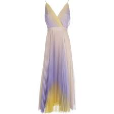 Minetom vestito donna elegante manica lunga scollo a v abito da cerimonia sexy sera maxi dress partito formale cocktail abiti. Sandro Ferrone Sandro Ferrone Abito Serio Plissettato Sfumato 42s Uni Stileo It