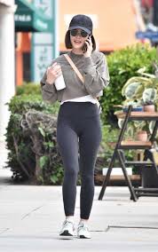 Lucy Hale Wears Lululemon Align Pants While Out In Studio City Gotceleb