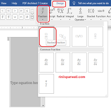 Pertama, kita coba buat rumus pecahan di word. 3 Cara Membuat Pecahan Atau Per Di Word Paling Mudah