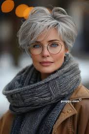 Stunning Pixie Haircuts to Rock Your Gray Hair